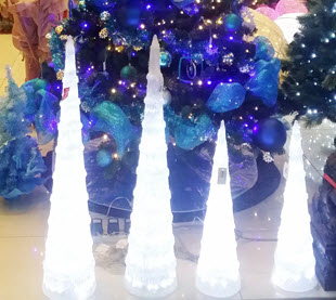 crystal tree light decoration